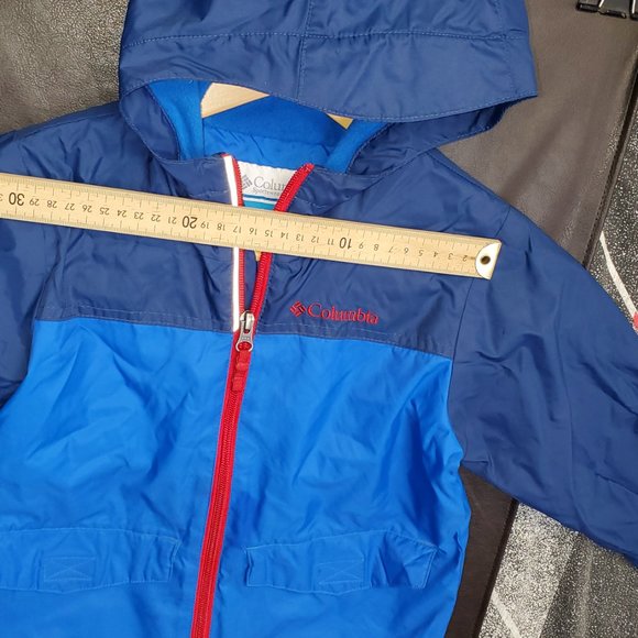 COPY - Columbia Hooded Jacket Bluer ed Full Zip Raincoat XXS - Picture 5 of 5